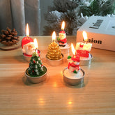 Christmas Crafts Candle Painted Decoration Christmas Gift