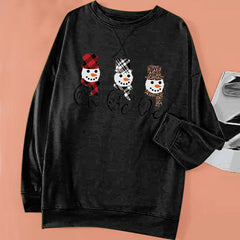 Christmas Digital Print Loose Women's T-shirt