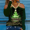 Women's Christmas Print Long Sleeve Top
