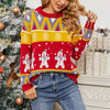 Women's Christmas Color Block Sweater