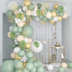 Sage Green Balloon Garland Arch Kit Wedding Birthday Party Decoration Kids Adult Wedding Balloons Baby Shower Decor Globos