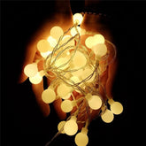 AA Battery Power LED Ball Garland Lights Fairy String Waterproof Outdoor Lamp Christmas Holiday Wedding Party Lights Decoration
