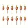 Personalized Face Cake Picks with Party Hats
