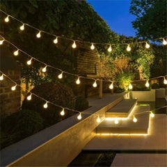 5M 10M 20M 30M 50M Cherry Balls LED Fairy String Lights 220V 110V Operated Wedding Christmas Outdoor Room Garland Decoration
