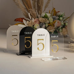 Acrylic Wedding Table Number Plate Acrylic White Table Card Acrylic Number Display Plate 3D Three-dimensional Number