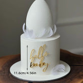 Acrylic Newborn Cake Topper Sweet Weekend Decor for Baby Shower Party Decor Supplies Gender Reveal Adorable Oh Baby Cake Decor
