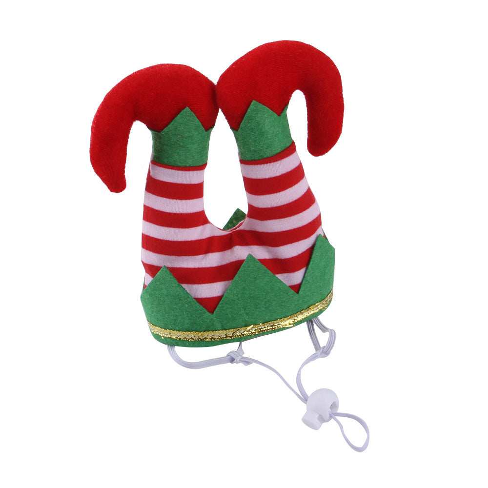 Christmas Striped Pet Hat