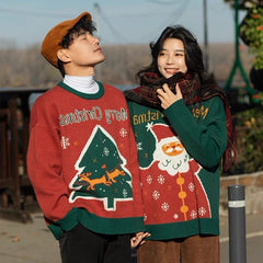 Fashion All-matching Christmas Sweater Top