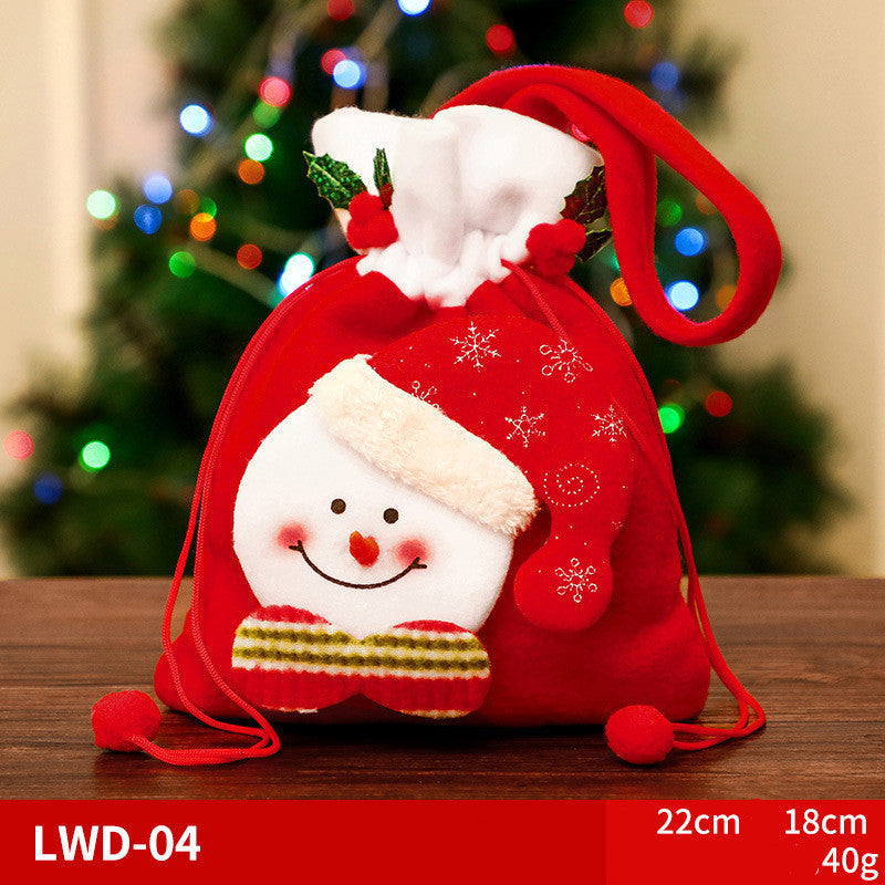 Christmas Character Brushed Gift Bag