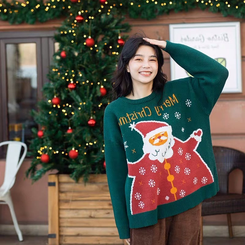 Fashion All-matching Christmas Sweater Top