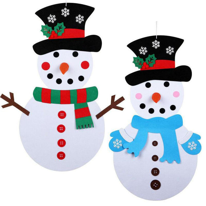 Kids' DIY Christmas Tree Wall Decoration