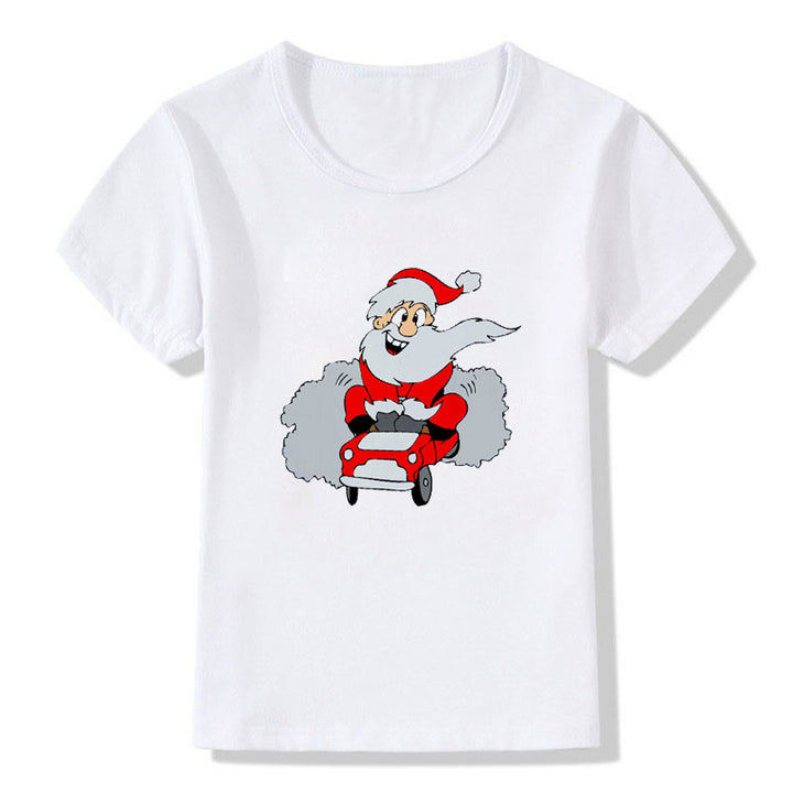 Kids' Cute Christmas Cartoon T-Shirt