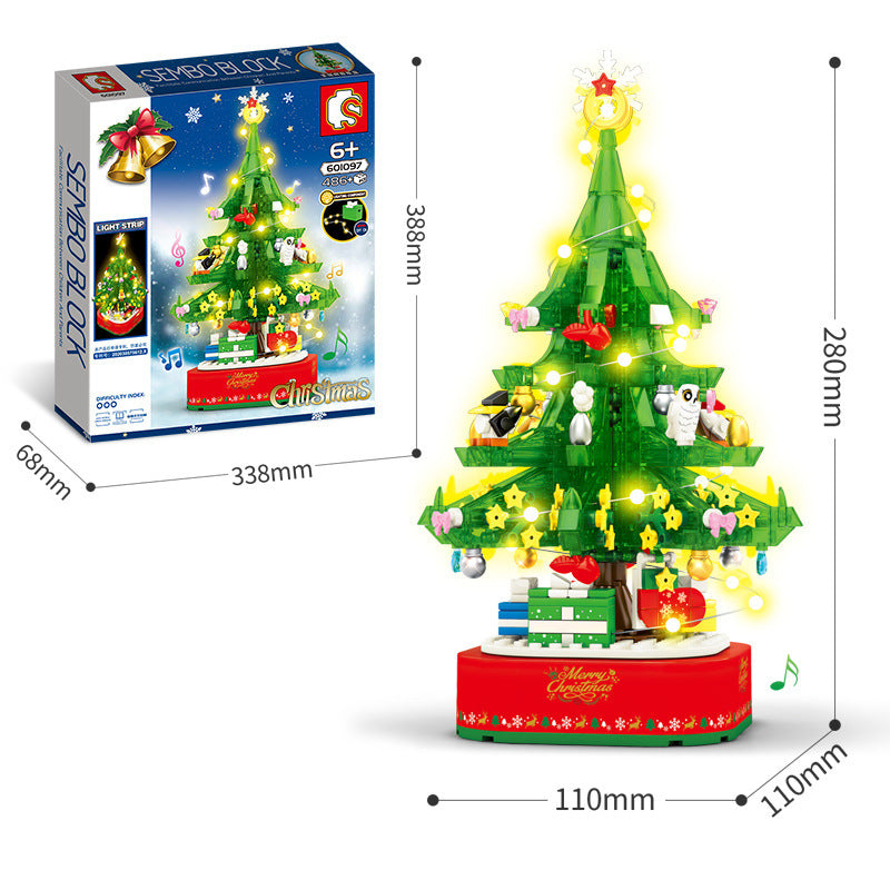 Light-Up Christmas Tree Building Blocks