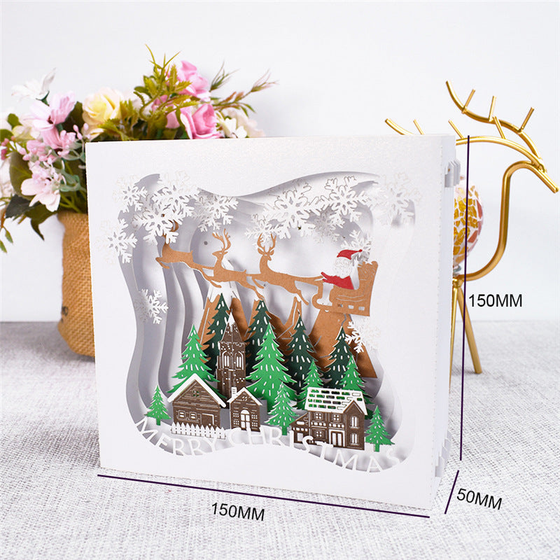 3D Merry Christmas Cards