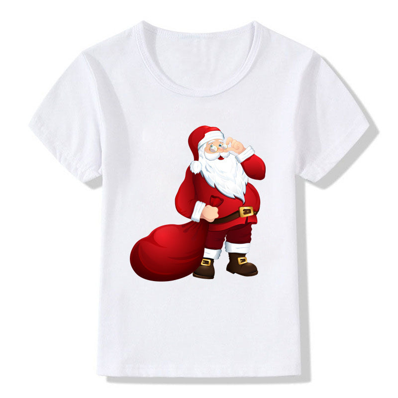 Kids' Cute Christmas Cartoon T-Shirt