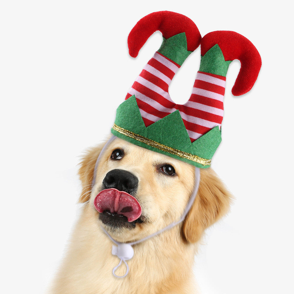 Christmas Striped Pet Hat