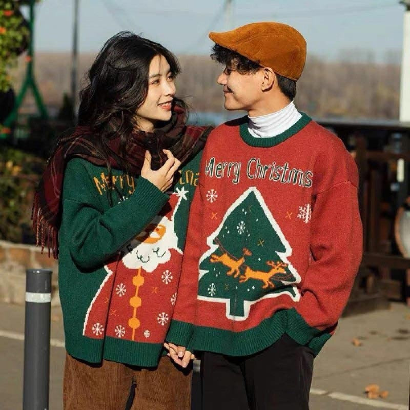 Fashion All-matching Christmas Sweater Top