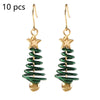 Christmas Tree Star Earrings