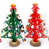 Hand-Painted Wooden Christmas Tree Decoration
