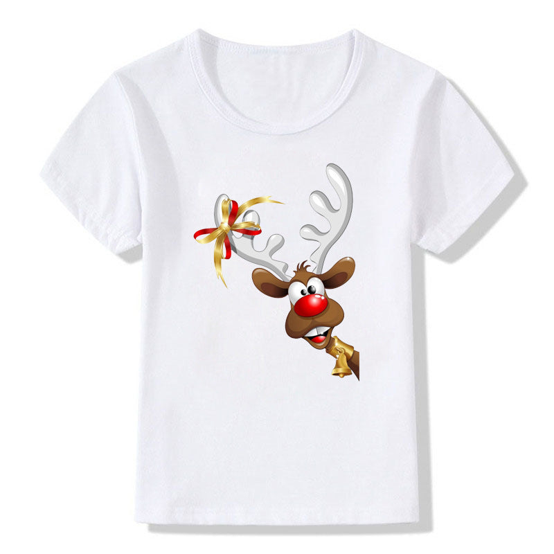 Kids' Cute Christmas Cartoon T-Shirt