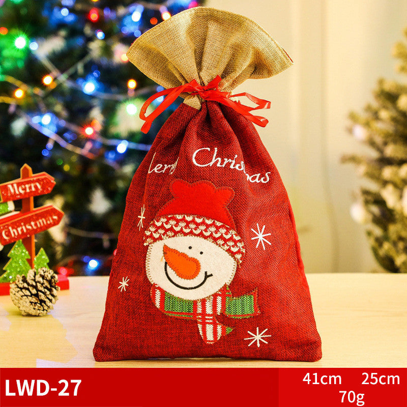 Christmas Character Brushed Gift Bag