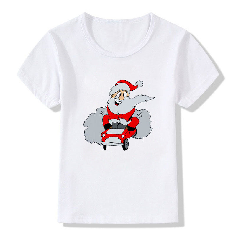 Kids' Cute Christmas Cartoon T-Shirt