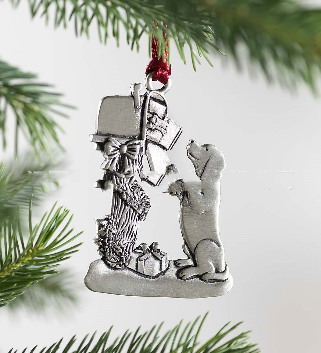 Tin Christmas Tree Pendant Ornament