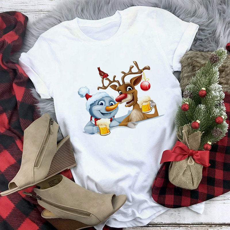 Christmas Lady Short-Sleeved T-Shirt