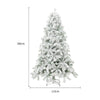 Full-Size Christmas Tree with Artificial Snow