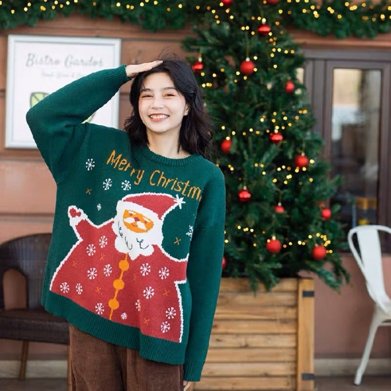 Fashion All-matching Christmas Sweater Top