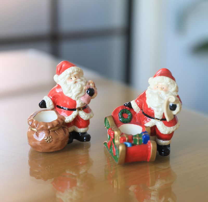 Ceramic Christmas Character Candle Holder
