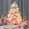Pink Feather Mini Christmas Tree with LED Lights
