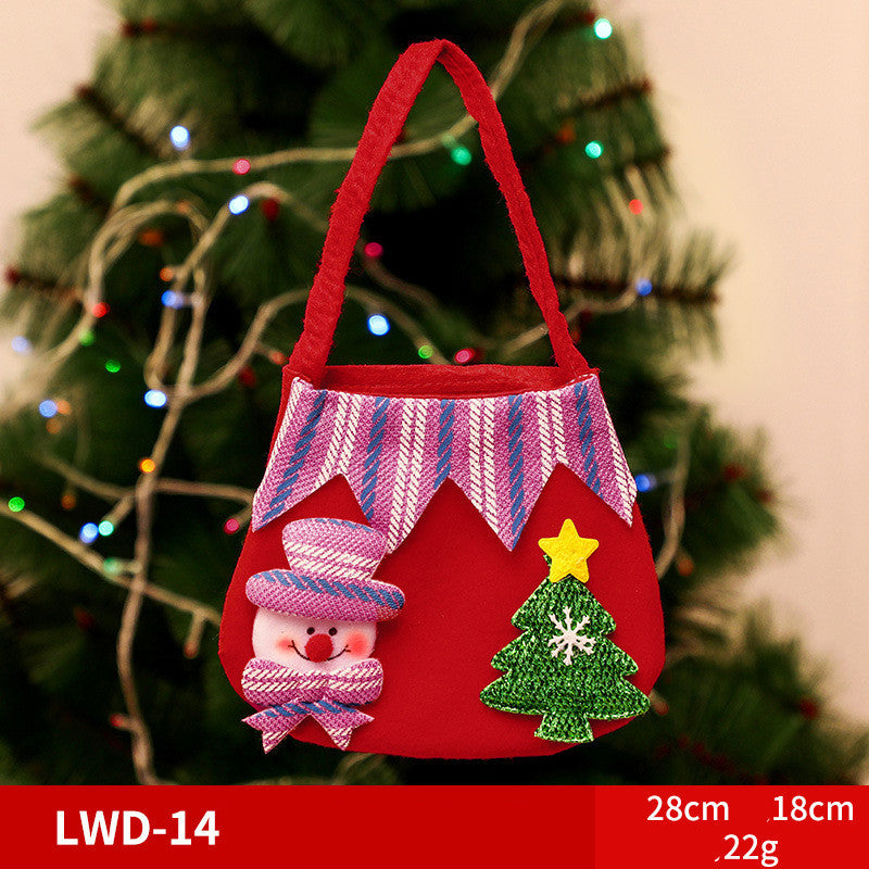 Christmas Character Brushed Gift Bag