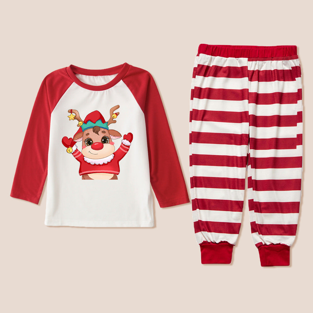 Fashion Simple Christmas Loungewear Pajamas Set