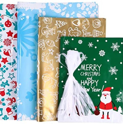 Christmas Foil Gift Bags Set of 30