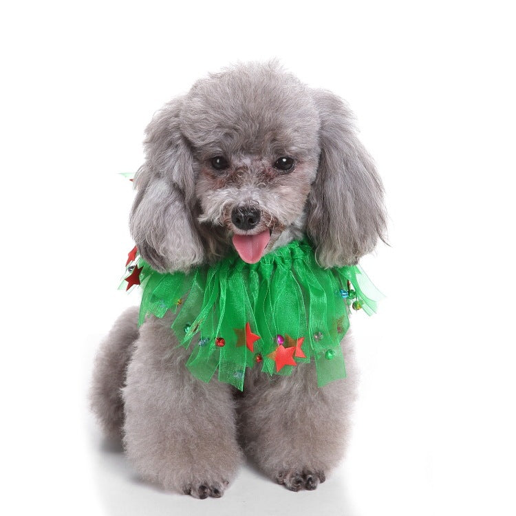 Christmas & Halloween Pet Hat and Collar Set
