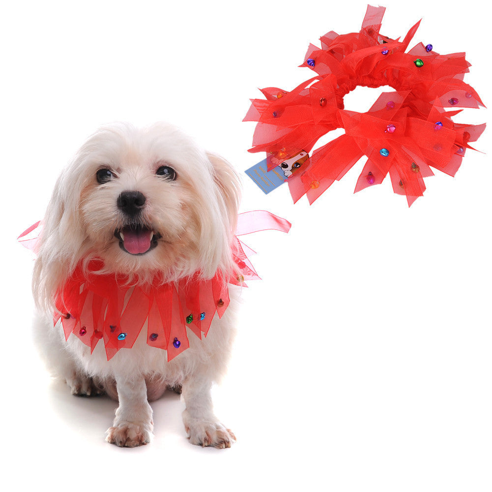 Christmas & Halloween Pet Hat and Collar Set