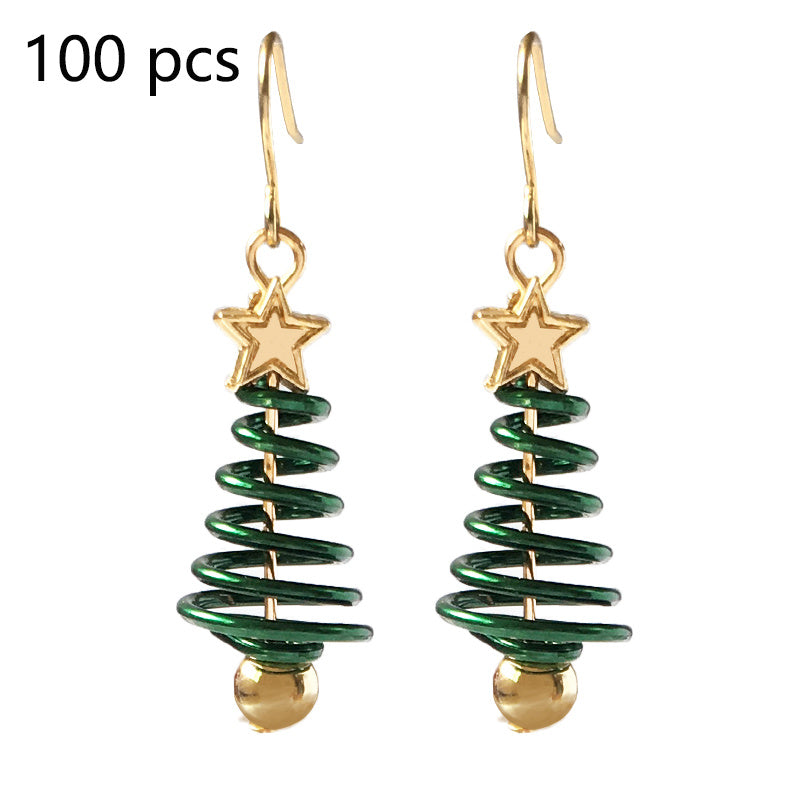 Christmas Tree Star Earrings