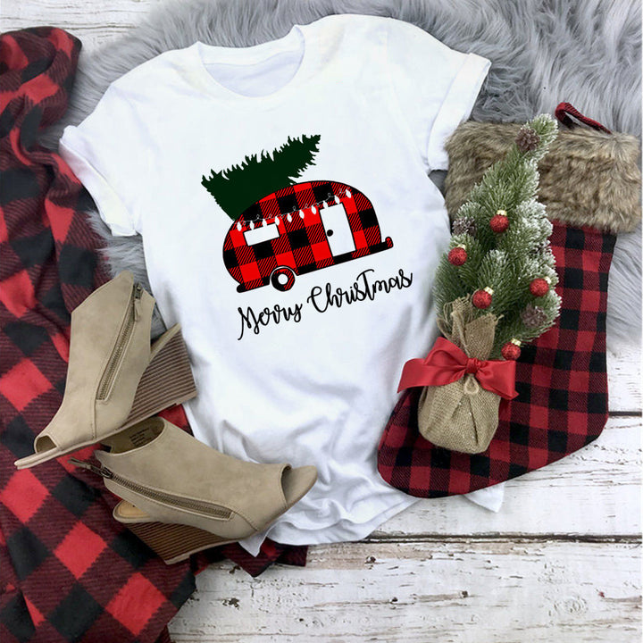 Women's Christmas Movie Print T-Shirt