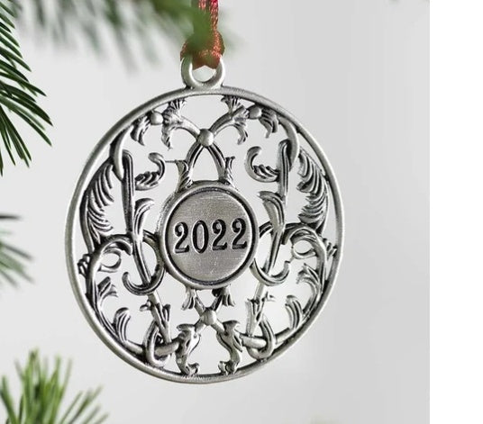 Tin Christmas Tree Pendant Ornament