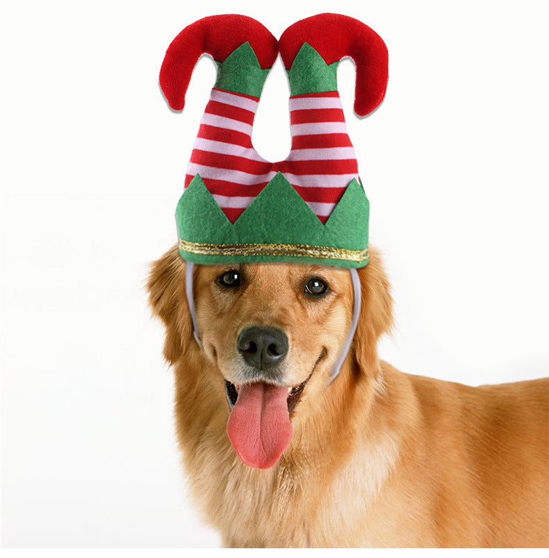 Christmas Striped Pet Hat