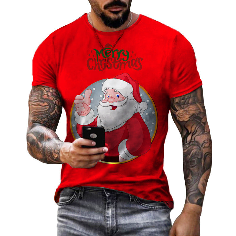 Men's 3D Christmas Print T-Shirt