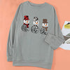 Women's Loose Christmas Digital Print T-Shirt