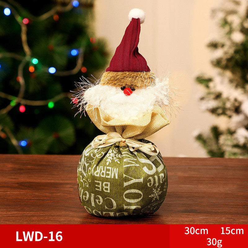 Christmas Character Brushed Gift Bag