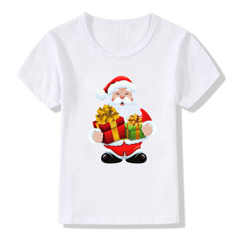 Kids' Cute Christmas Cartoon T-Shirt