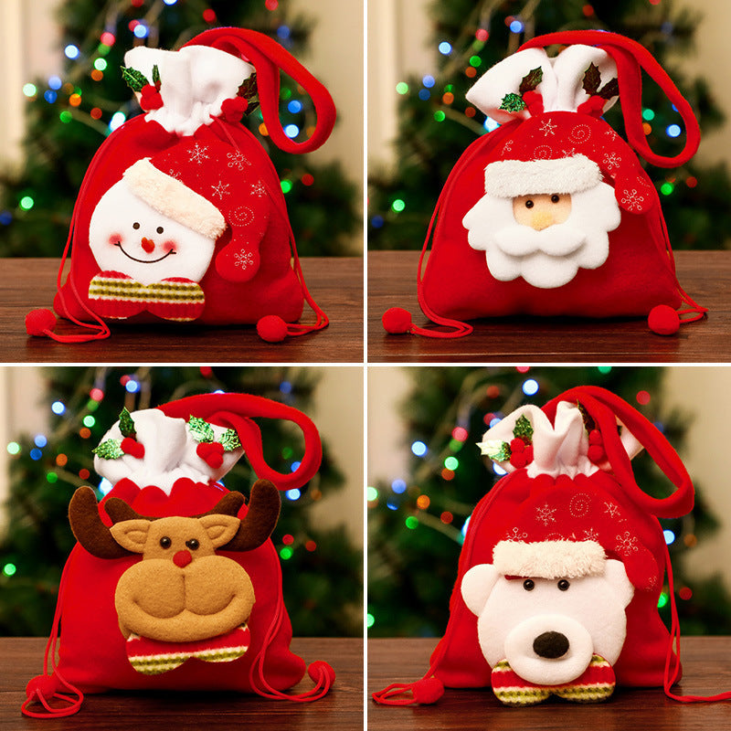 Christmas Character Brushed Gift Bag
