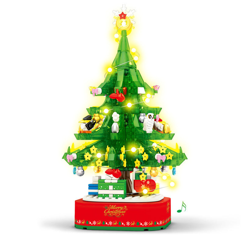 Light-Up Christmas Tree Building Blocks