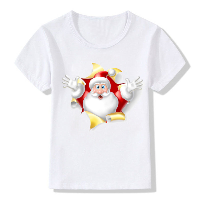 Kids' Cute Christmas Cartoon T-Shirt
