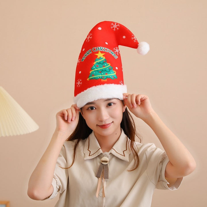 Plush Christmas Cone Hat