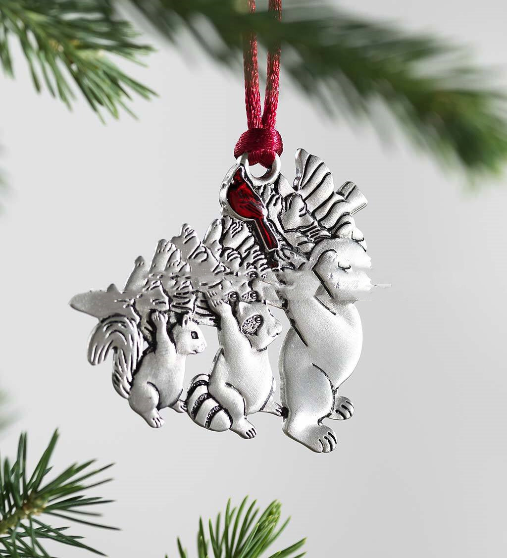 Tin Christmas Tree Pendant Ornament